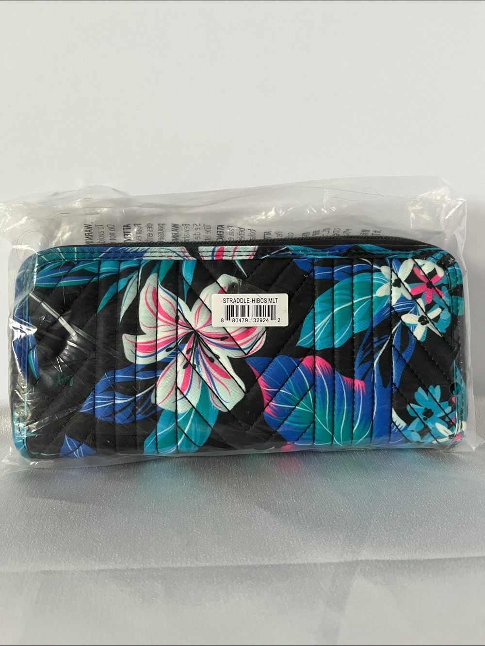 LUG - Straddle Wristlet RFID Wallet in Hibiscus Multi